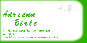 adrienn birle business card